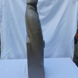 Art Deco statue representing an allegory of knowledge (reading and writing)