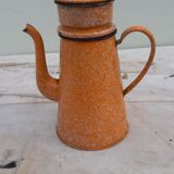 Cafetière émaillée orange
