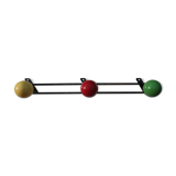 Metal coat rack patères color