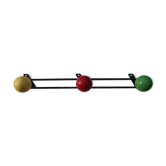 Metal coat rack patères color