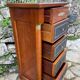 Small empire style solid mahogany writing chest of drawers