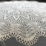Antique framed lace tray in mahogany frame