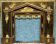 Empire-style fireplace decoration.