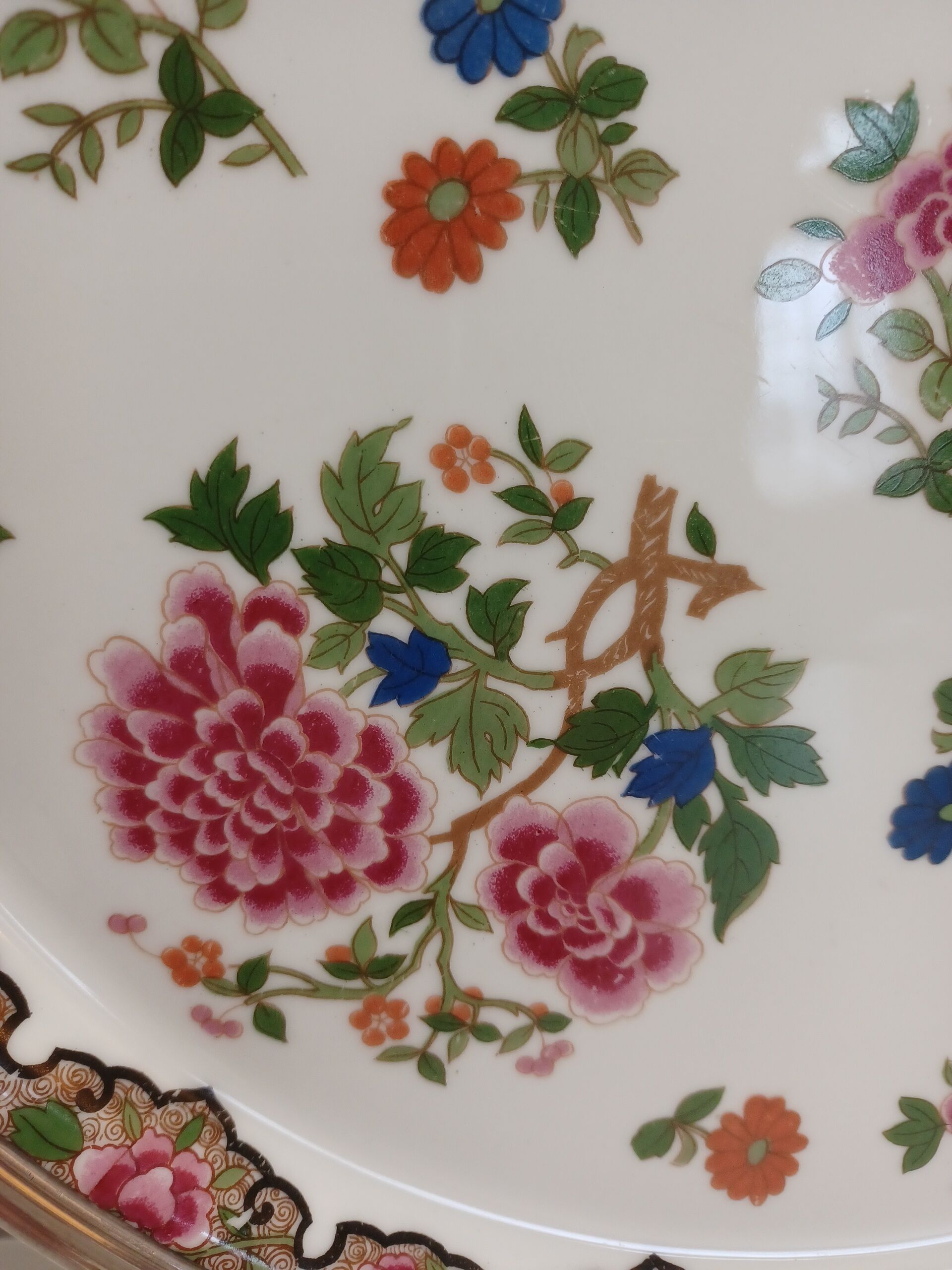 Limoges porcelain dish and solid silver strapping