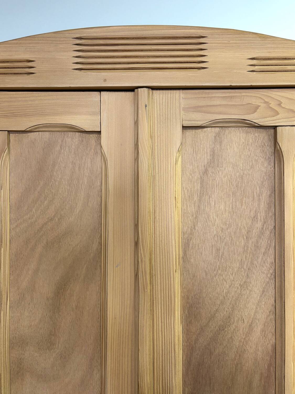Parisian-style pine wardrobe, renovated