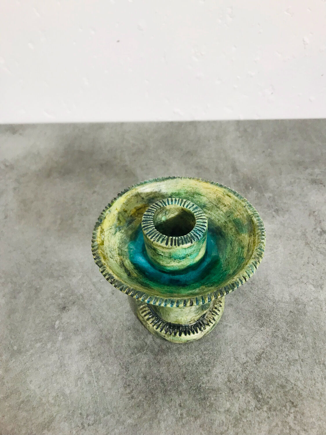 Les Arcs ceramic candle holder