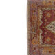 Vintage Red and Pink Turkish Oushak Rug - Kitchen Rug 3'5" X 7'4"