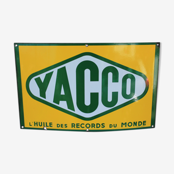 Yacco enamel plate