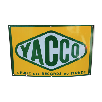 Yacco enamel plate