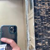 Mirrored top and silver metal handles