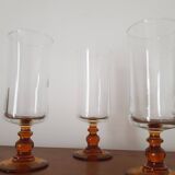 Luminarc amber footed champagne flute