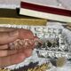 Set of 10 Vintage Cut Crystal Knife Rests // Tableware