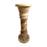 White marble column