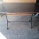 110cm bistro table with solid wood top