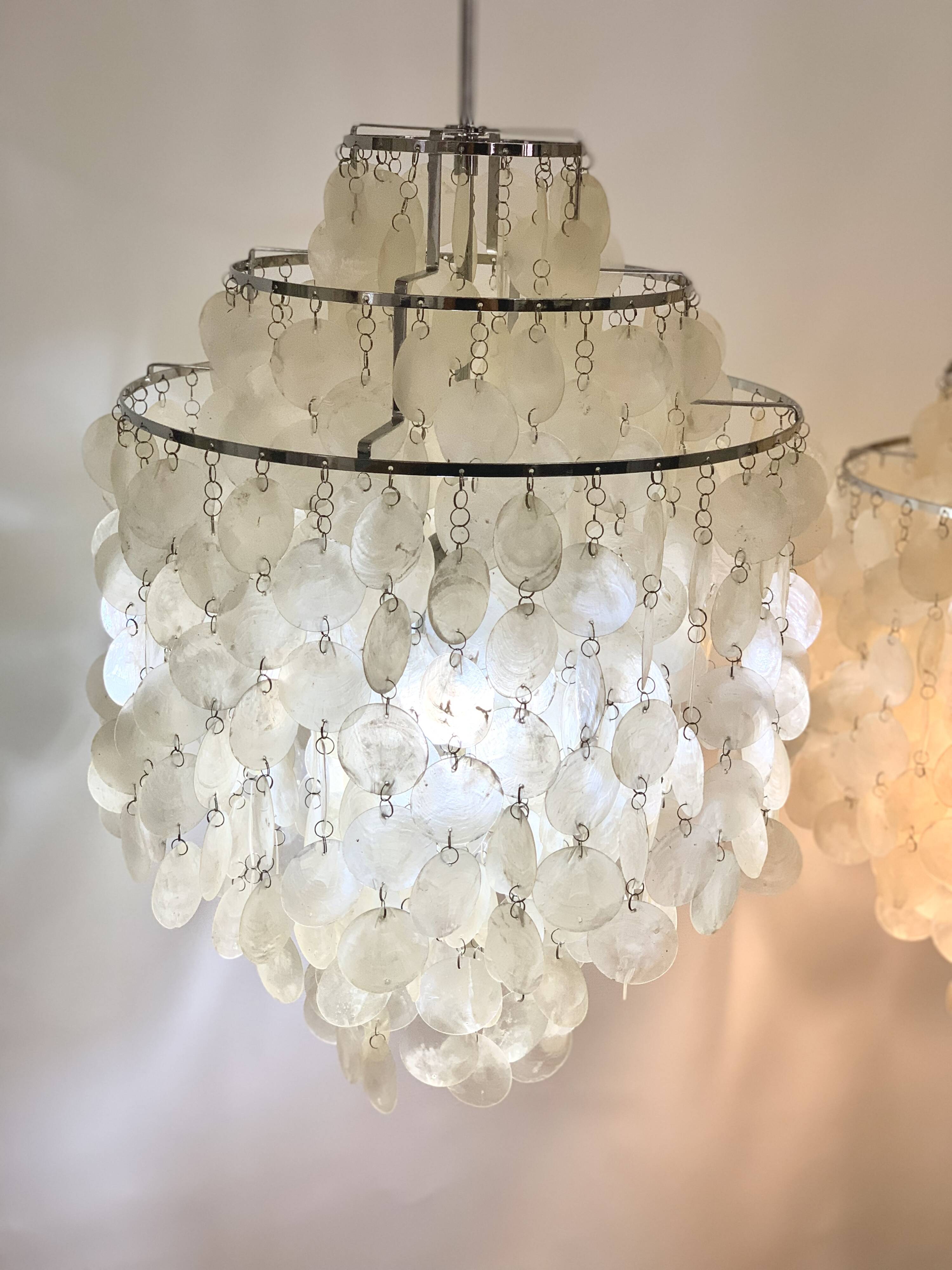 Verner Panton "Fun" pendant lights produced by Frandsen - 2 available