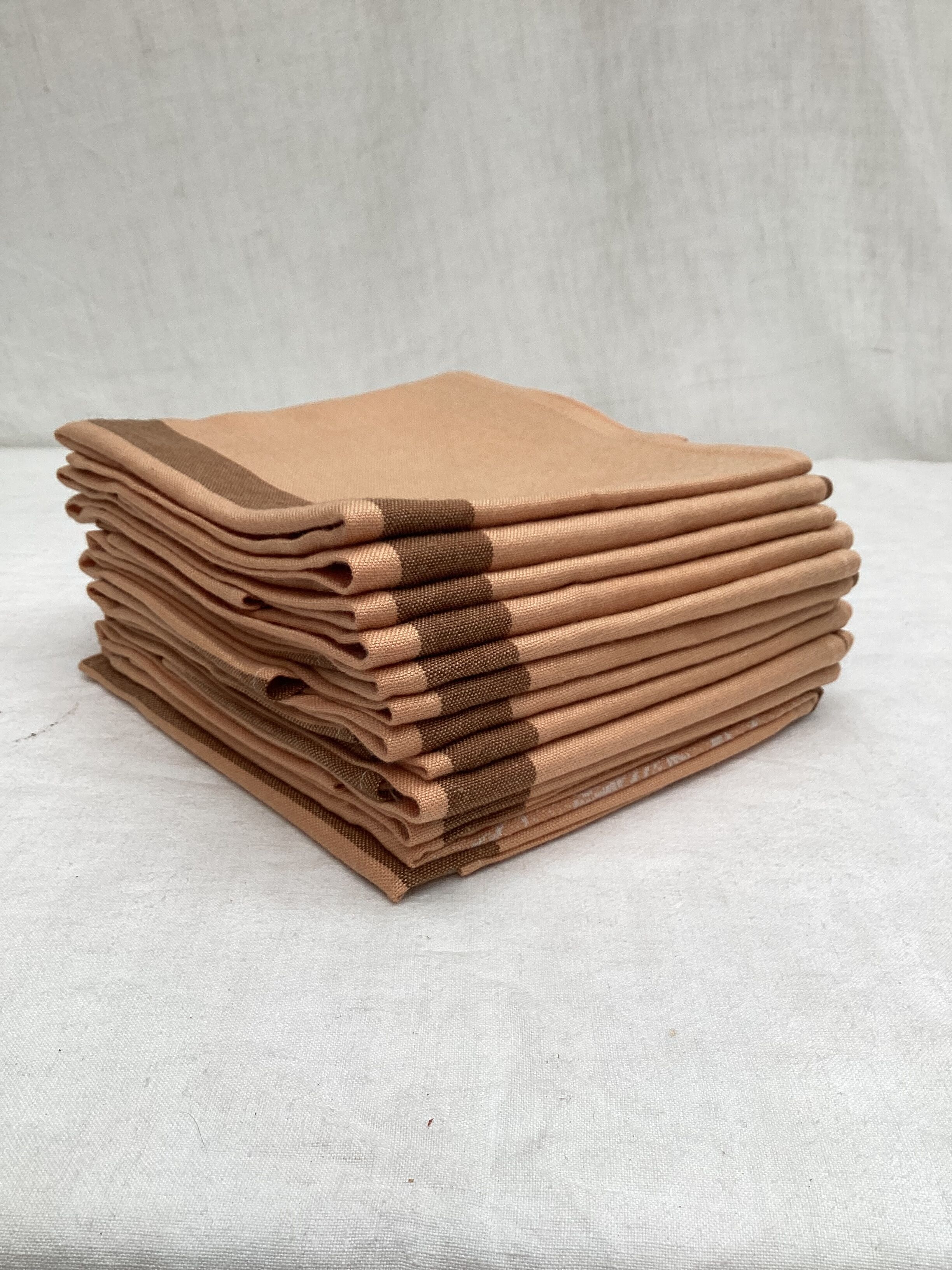 Set of twelve cotton / linen vintage towels