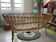 Vintage rattan cradle