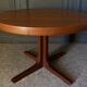 Table Baumann scandinave ronde 1970 rallonges a systeme 4 à 8 personnes