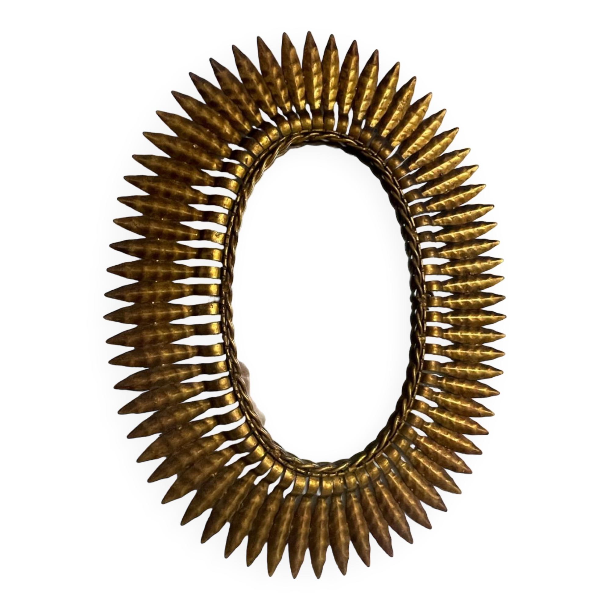 Mirror Sun wrought iron of the 50s Italian