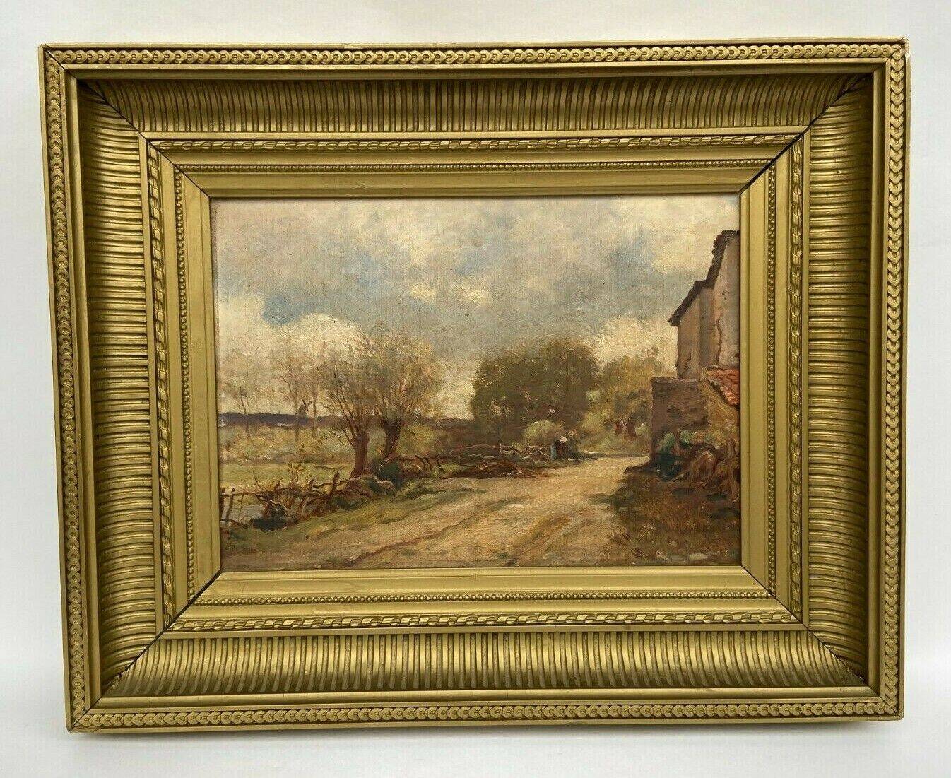 Oil on panel François-Edouard Bournichon Basse-Goulaine late 19th century