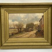 Oil on panel François-Edouard Bournichon Basse-Goulaine late 19th century