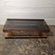 Rectangular smoked acrylic coffee table 1970s | Mid-century modern design furniture