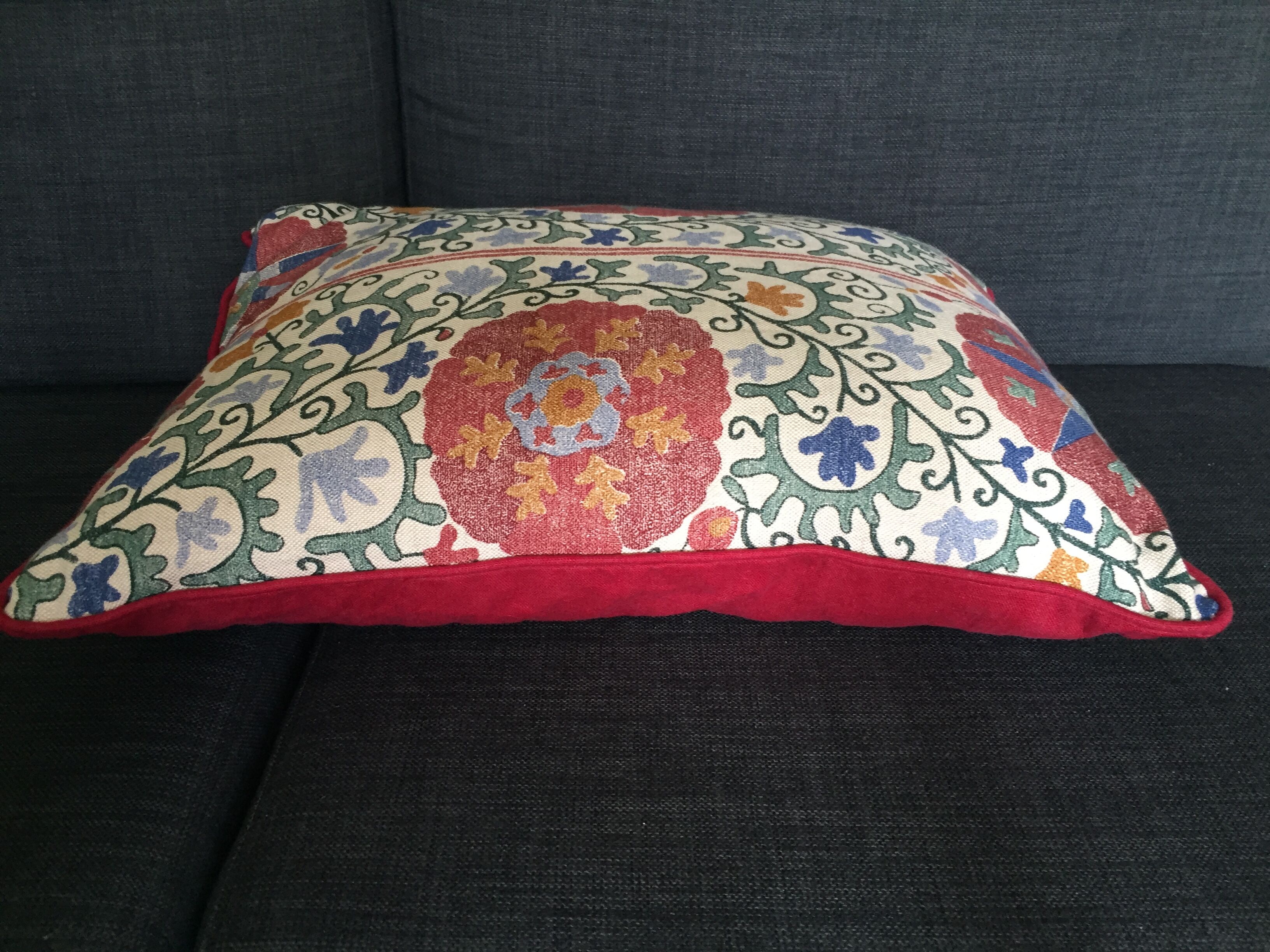 Decorative Pillow Cases Suzani motifs printed