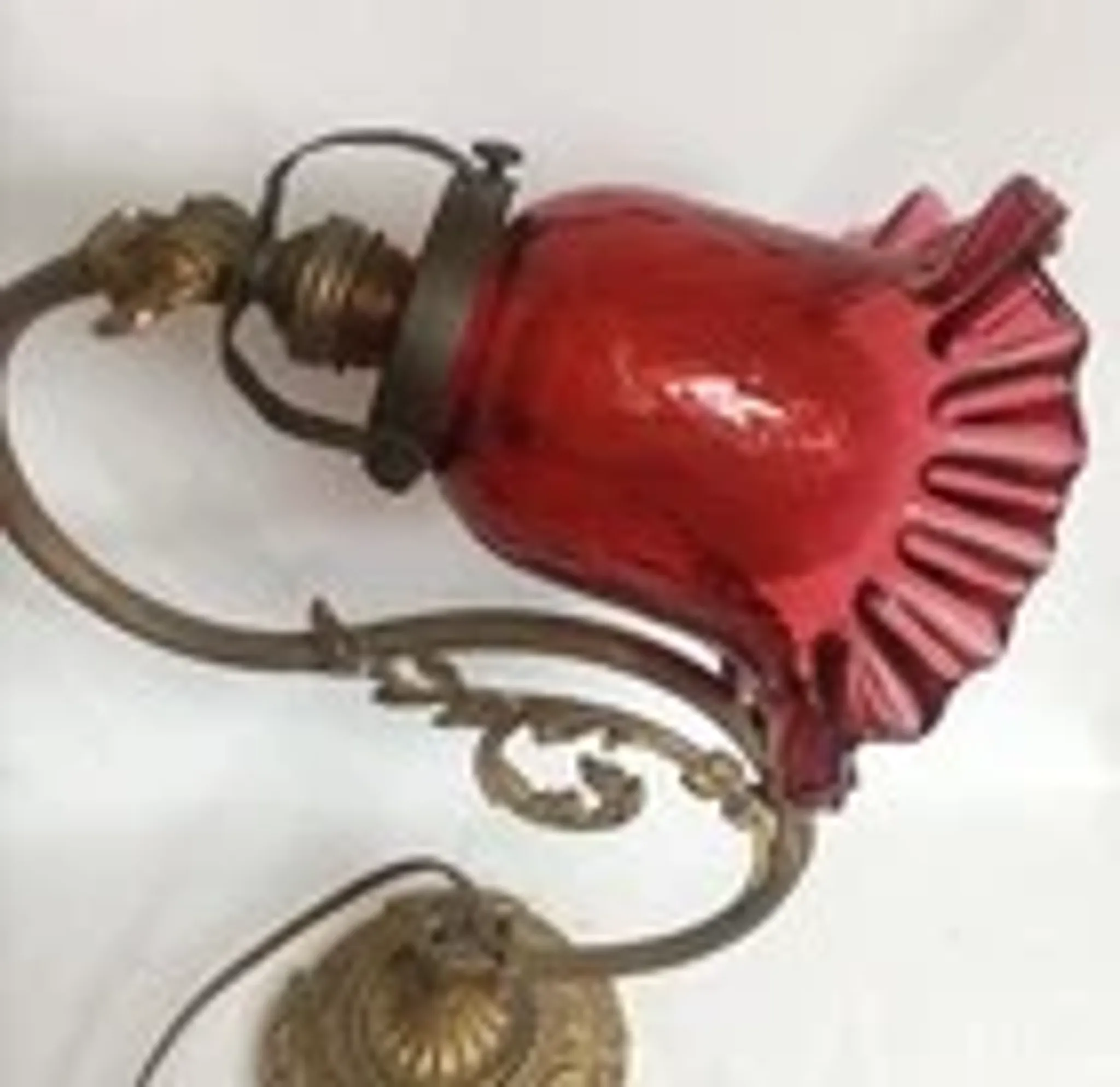 Ancienne lampe de table en bronze fin XIXe S. - Etat de marche - Hauteur 33 cm