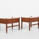 Midcentury Danish pair of night stands in teak 1960s