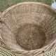 Light woven wicker round basket