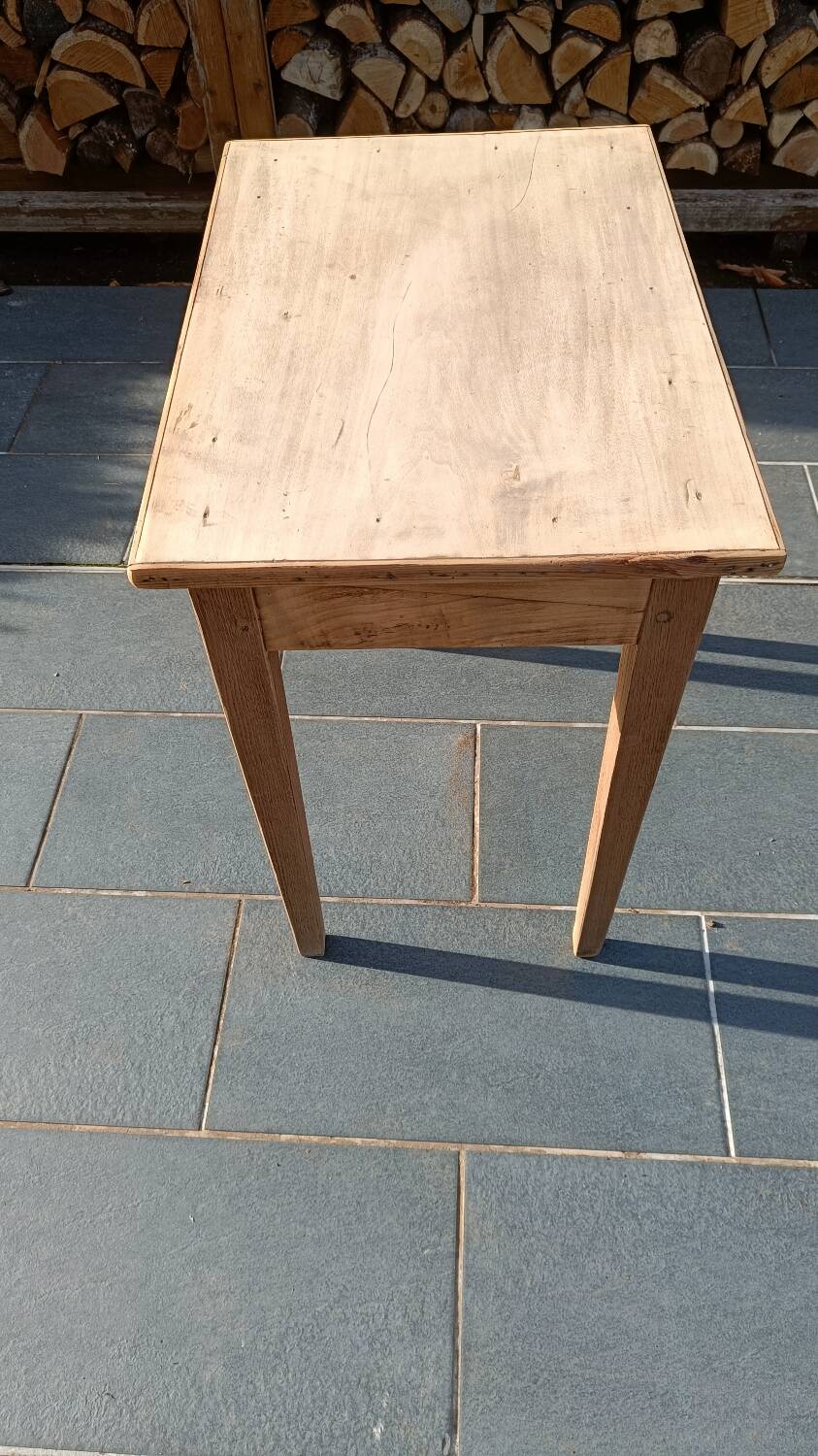 Desk or table in raw wood
