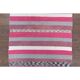 Vintage Turkish Hand-Knotted Wool Cotton Pink Kilim Runner Rug 72x172
