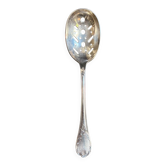 Christofle pierced serving spoon in silver-plated metal