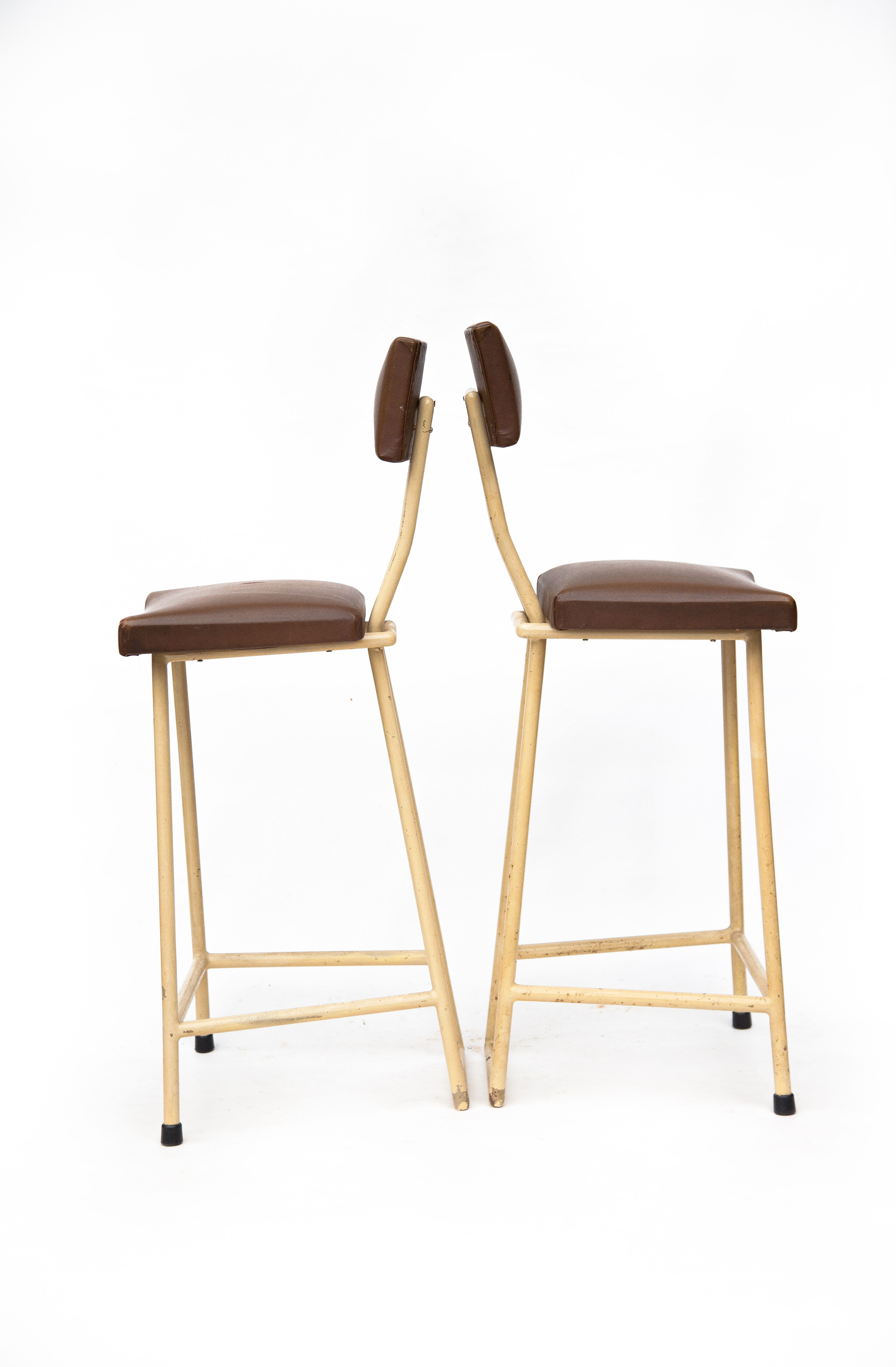 Paire de tabourets vintage