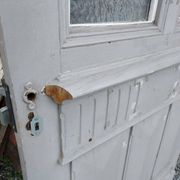 porte d'entrée vitrée en chêne