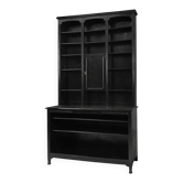 Cabinet de pharmacien Art Nouveau en chêne, France, 1910