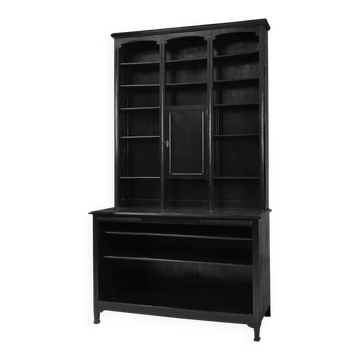 Art Nouveau Farmacist Cabinet in Oak, France, 1910