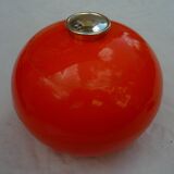 Orange ice bucket, vintage 70s