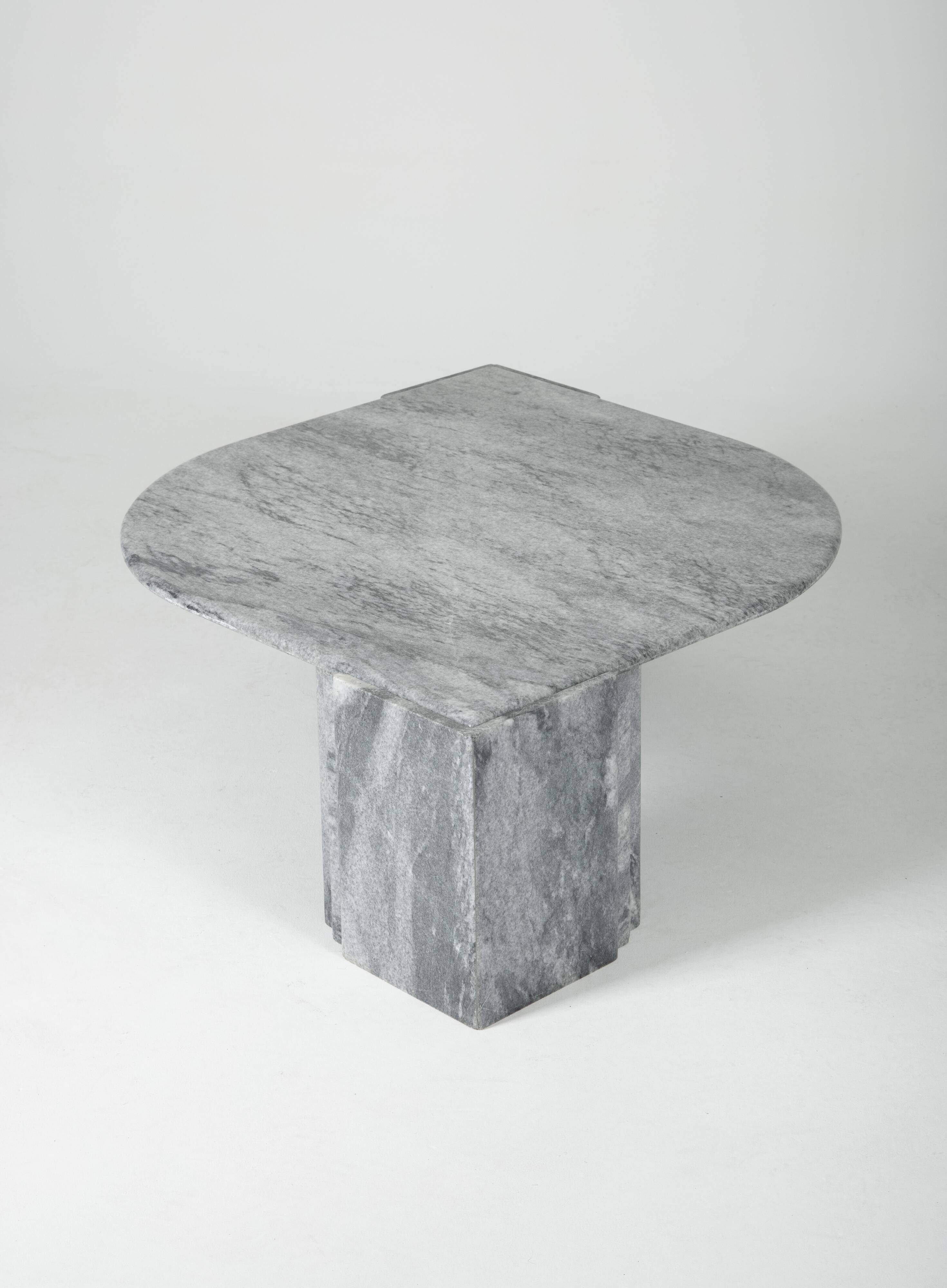Grey marble coffee table, 1970s