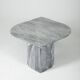 Table basse en marbre gris, 1970s