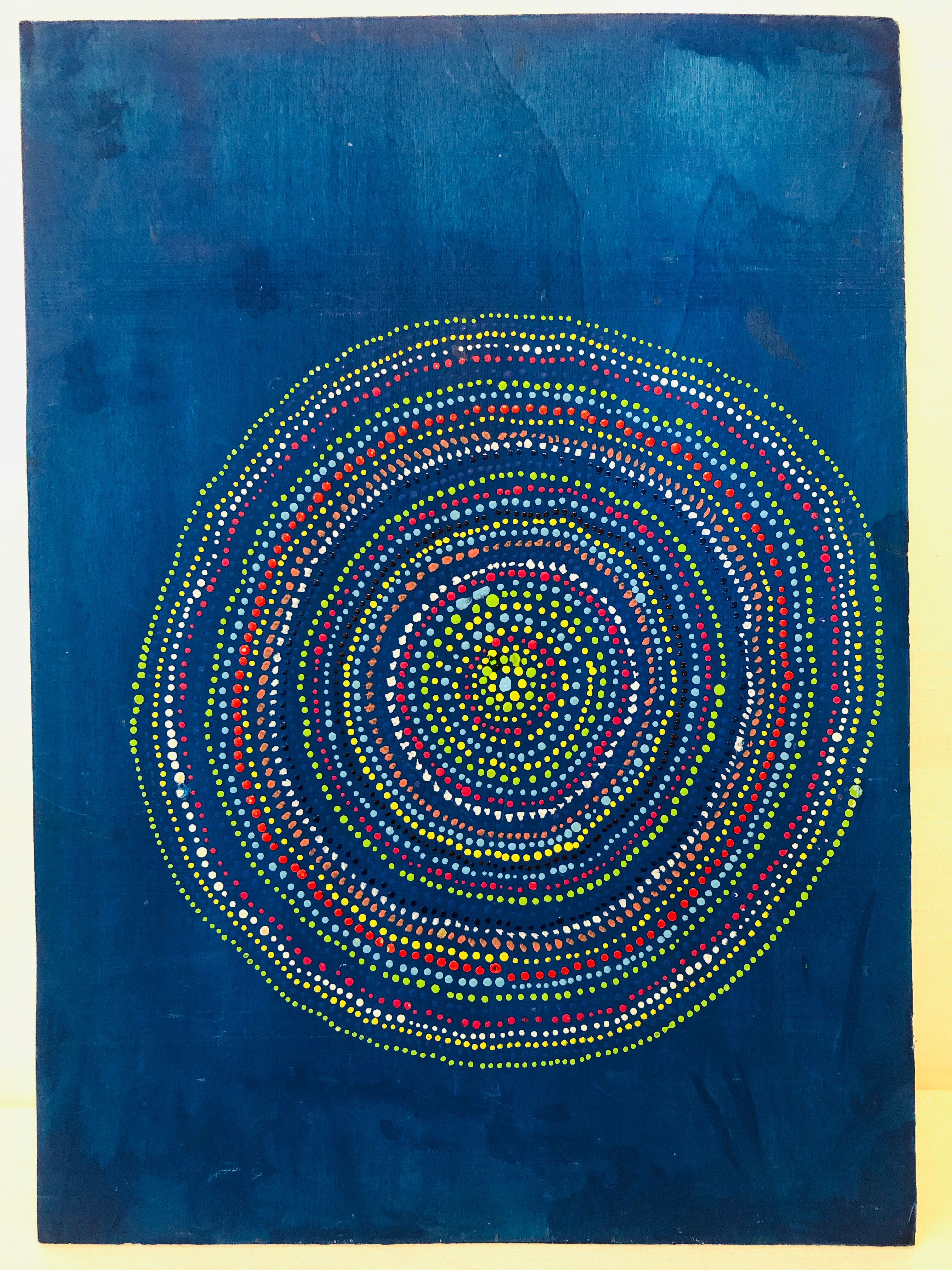 Contemporary blue painting