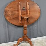 Oval Pedestal Table with Mahogany System, Louis Philippe period – 1st part 19th century