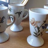 Set of 4 mazagrans with handle