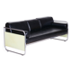Bauhaus Sofa in Chrome and Leather by Vichr a Spol, 1930s