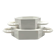 Sergio Asti, white ceramic centerpiece, Gabbianelli Italy ca. 1970