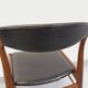 Vintage Scandinavian teak and leatherette chair from the 50s and 60s