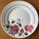 6 antique flat plates in faience from badonviller