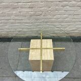 Table basse travertin Artedi 1970