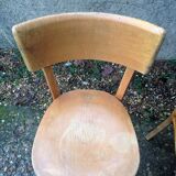 Pair of chairs Bistro Baumann 50s vintage