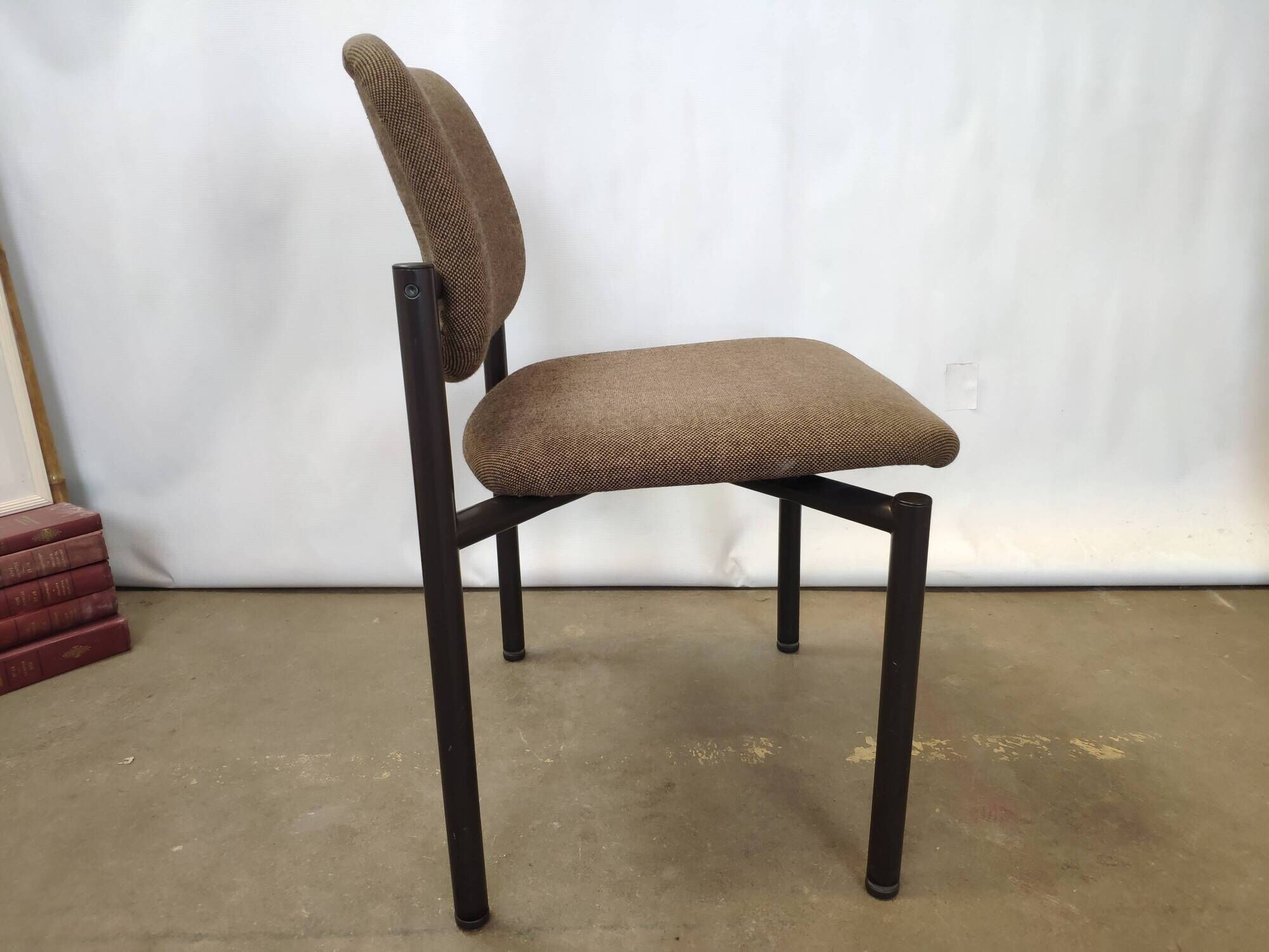 Martin Stoll Champenay vintage office chair metal and fabric